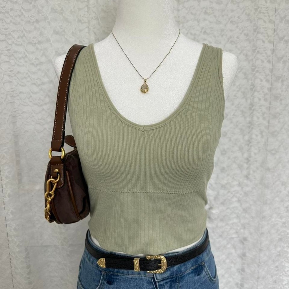 Green sports top